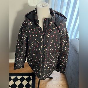 Adorable printed pop sugar puffer coat. Size xs.  100% polyester & warm.